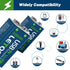 letoom 9V 1000mAh, Set (8 Pack) USB Rechargeable Lithium Batteries, for Smoke Detectors, Alarms, Toys, Flashlights