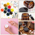 4oz Amber Plastic Jars with Lids, 24 Set of 4 oz Containers + 20g Sample Containers, Airtight for Lip Scrub, Body