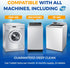 Bastion Washing Machine Cleaner, Deodorizer & Descaler, 6-Pack Active Deep Cleaning Tablets for HE Washers
