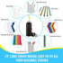 Bottle Cleaning Brush Set, Long Handle Cleaner for Narrow Neck Beer Bottles, Sports Water Bottles, and Kettle Spouts