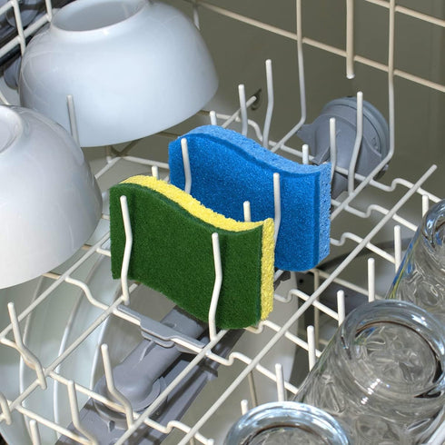 Pine-Sol Heavy Duty Scrub Sponges - Double Sided Dish Scrubber, 6 Pack Kitchen Essentials for Cleaning Supplies