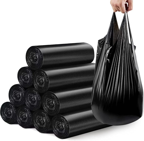 Small Trash Bags, Strong Black Garbage Bags, Unscented Thicken Bin Liner for Bedroom Home Kitchen, 6 Gallon, 120 Count