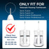 6 Pack Replacement Heads for WaterPik Sonic Fusion 2.0, FitMount Flossing Brush Head for SF-01 SF-02 and 2.0 SF-03 SF-04
