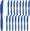 Party City Disposable Plastic Knives, 16 Count (Royal Blue) - Go Brightly Heavy Duty
