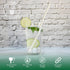 10 Inch Long White Paper Drinking Straws, 0.24" Diameter, 100 Counts