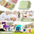 Zinmilin 3 8-Grid Travel Pill Box Case,Small Pill Case Travel Container Box for Purse,Small Pill Organizer Travel