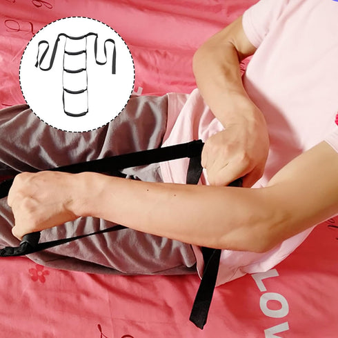 HOODANCOS Adjustable Multi-Layer Bed Ladder for Seniors and Patients Bed Sit Up Assist Straps with Pull-Up Support