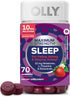 OLLY Max Strength Sleep Gummy, 10mg Melatonin, L-Theanine, Chamomile, Lemon Balm, Sugar