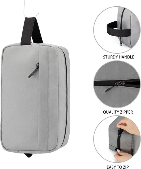 Vorspack Travel Toiletry Bag for Men - Large Water Resistant Hanging Dopp Kit for Toiletries Accessories