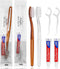 30pcs Disposable Toothbrushes with Toothpaste Floss, Individually Wrapped, 10g Toothpaste for Hotels & Guests