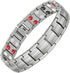 Feraco Magnetic Bracelets for Men, Titanium Steel with Double Rows of Effective 4 Elements Stones