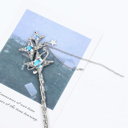 inSowni 8 Pieces Decorative Retro Crystal Pearl Hair Sticks, Asian Chinese Hanfu Hair Forks for Women Girls