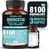 All-in-1 8100mg Highest Potency Quercetin, Elderberry, Turmeric, Vitamin C, D, Ginger Root, Zinc - Immune Health Support