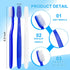 50 pcs Prepasted Disposable Toothbrushes, Bulk Individually Wrapped Pre-Pasted Soft Toothbrush, Single Use Travel