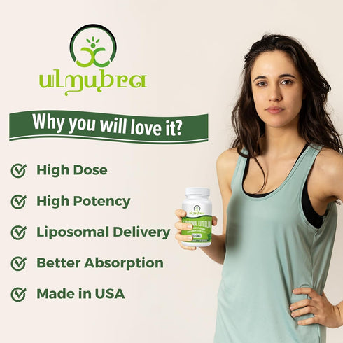 Liposomal Luteolin 500MG - Maximum Absorption Flavonoid Supplement, 60 Softgels, Non-GMO, Gluten Free