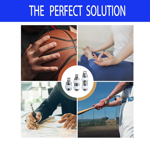 Flexible Portable Aluminum Finger Splint Set - Adjustable Splint for Sprained Swollen Fingers, Arthritis Pain Relief