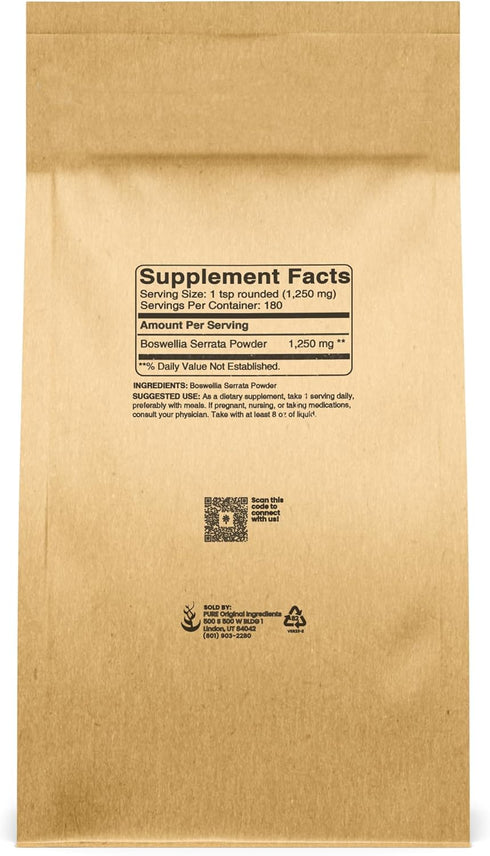 PURE ORIGINAL INGREDIENTS Boswellia Serrata Extract (8oz) Herbal Supplement Powder, Non-GMO