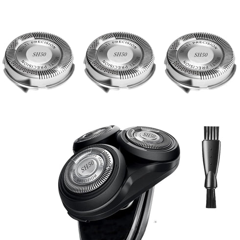 SH50 Replacement Heads for Norelco Series 5000, Compatible with Philips Norelco Shavers, 3pcs