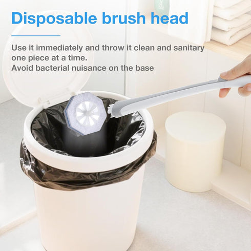 KFRRZC 30 Disposable Toilet Wand Refills, Toilet Bowl Cleaner Scrubbing Pads, Ct