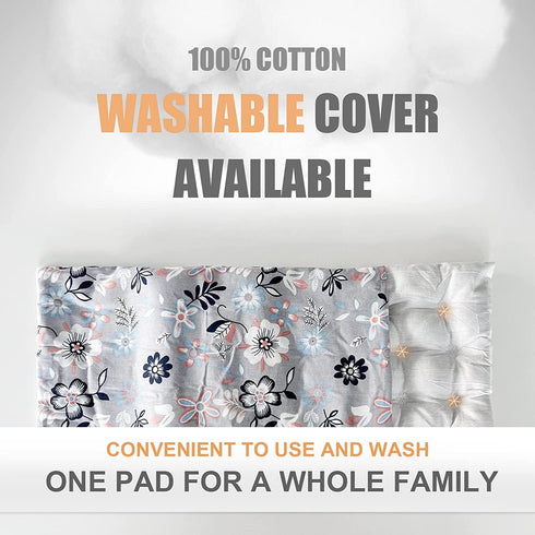 UNCN Wide Microwave Heating Pad, 9 * 15" Washable Cover, Cordless Hot Pad for Neck, Shoulder, Back Pain Relief,