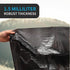 Heavy Duty Black Trash Bag, 20-30 Gallon, Unscented, 1.5 Mil, Coreless Rolls, 29 x 36, 100 Ct for Kitchen & Bathroom
