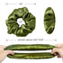 LilySilk Silk Hair Scrunchy, 100% Mulberry Silk Ponytail Holder, Frizz & Breakage Prevention, Dark Green, 1 Count