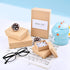 WANDIC Set of 5 Paper Mache Rectangular Mini Kraft Boxes with Lids for Crafting and Storage Accessories, Jewelry Gifts