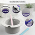 Tress Wellness Wax Warmer Silicone Liner - Easy to Clean Silicone Wax Warmer Bowls with 2x Silicone Spatulas Compatible with 16oz Electric Waxing Kit