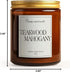 Putart 9oz Mahogany & Teakwood Highly Scented Candles for Home, Natural Soy Aromatherapy Organic Candle with Essential