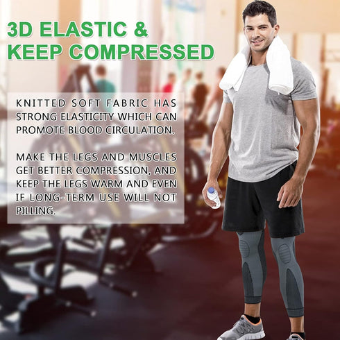 beister Full Leg Sleeve, Knee Braces for Pain Relief, Compression Sleeves for Meniscus Tear, ACL, Arthritis