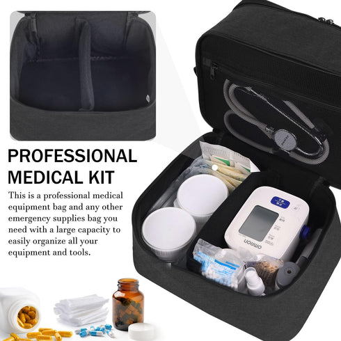 TUSIASC Pill Bottle Organizer Medicine Bag Medication Storage Organization Medicine Travel Carrying Case Home Health