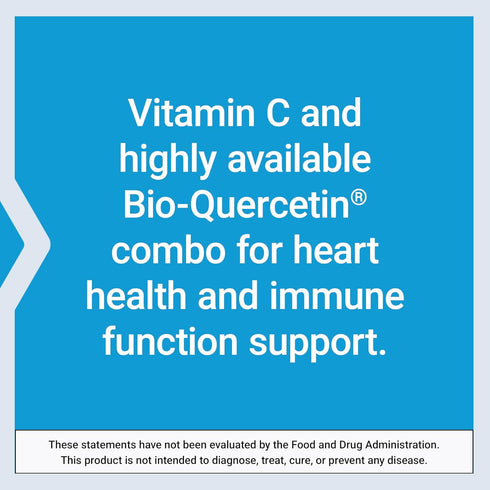 Life Extension Vitamin C & Bio-Quercetin Phytosome - Ultra-Absorbable Quercetin for Immune Support - 250 Vegetarian