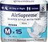 NorthShore AirSupreme Incontinence Tab-Style Briefs for Men and Women, Medium, Pack/15