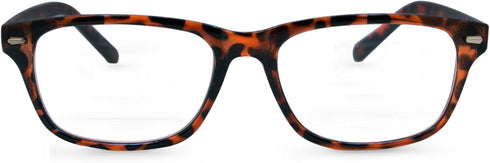 In Style Eyes Seymore Retro Bifocal Reading Glasses, Non-progressive, Clear Tortoise, 2.25x, for Men and Women