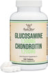 Glucosamine Chondroitin Triple Strength Joint Support Supplement, 180 Tablets, Gluten Free, Non-GMO