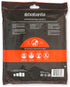 Brabantia PerfectFit Trash Bags, Size B/1.3 Gal, Thick Plastic Liners with Drawstring Handles, 40 Bags