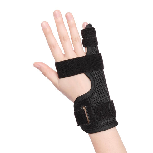 Pinky Finger Splint, Finger Splint for Broken Finger, Trigger Finger, Metacarpal Splint Hand Brace for Tendonitis Pain
