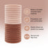 Kitsch Hair Ties No Damage - Strong, Stretchy & Snag-Free Hair Bands, Soft Nylon Ponytail Holders, Blush, 20pcs