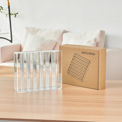 Makeup Organizer for Eyeshadow Palette and Lipstick, 7 Section Divided Makeup Palette Organizer for Vanity (7.48" x