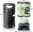 YUFDA 140 Count Small Trash Bags, 4 Gallon Drawstring, Black Bathroom Garbage Bags