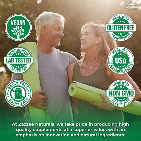 Zazzee USDA Organic Wild Blueberry 10:1 Extract - 5000 mg Strength, 120 Vegan Capsules