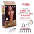 HENNA HAIR COLOR 30 Minute Enriched with Herbs, Semi-Permanent Powder for Men and Women (Charcoal Black)