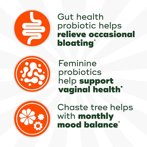 Align Probiotic for Women, Multi-Strain Probiotic with Chaste Tree, Supports Feminine Health, 28 Capsules