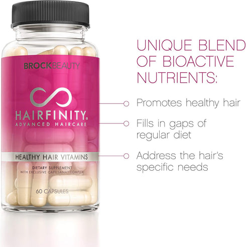 Hairfinity Hair Vitamins, Scientifically Formulated with Biotin, 60 Veggie Capsules (1 Month Supply)