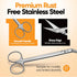 Long Handle Toenail Scissors 6” Nail Clippers for Seniors Podiatrist Manicure Pedicure for Ingrown Toe Nails