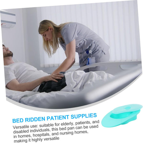SOPOTUTU Large Bed Pan for Seniors Portable Toilet for Elderly Bed Pans for Men Women Hospital Use Easy