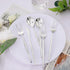Rubtlamp 90Pcs Silver Plastic Silverware, Heavy Duty Plastic Cutlery Set Includes 30 Plastic Silver Knives, 60 Plastic