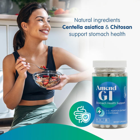Amend GI All-Natural Stomach Health Support - 60 Capsules, Nutraceutical for Digestive Health