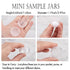ZEJIA 3 Gram Sample Containers with Lids, 100 Count Tiny Sample Jars, 3ML Makeup Cosmetic Containers for Lip Balms,