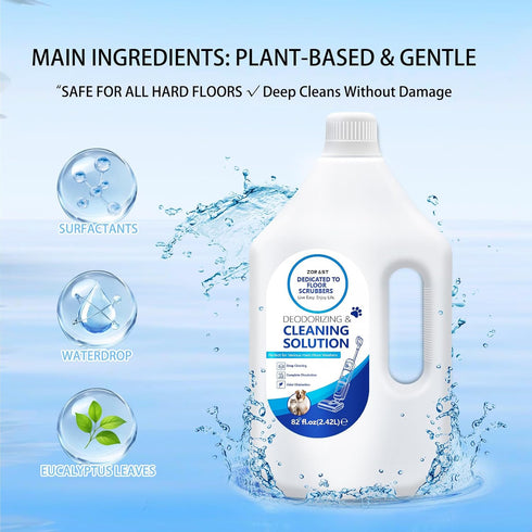 ZORAST 82 Oz S3/S5/S7 3/5 Floor Cleaning Solution, Fl , Deep Cleans for Multiple Hard Floors, Compatible with Tineco